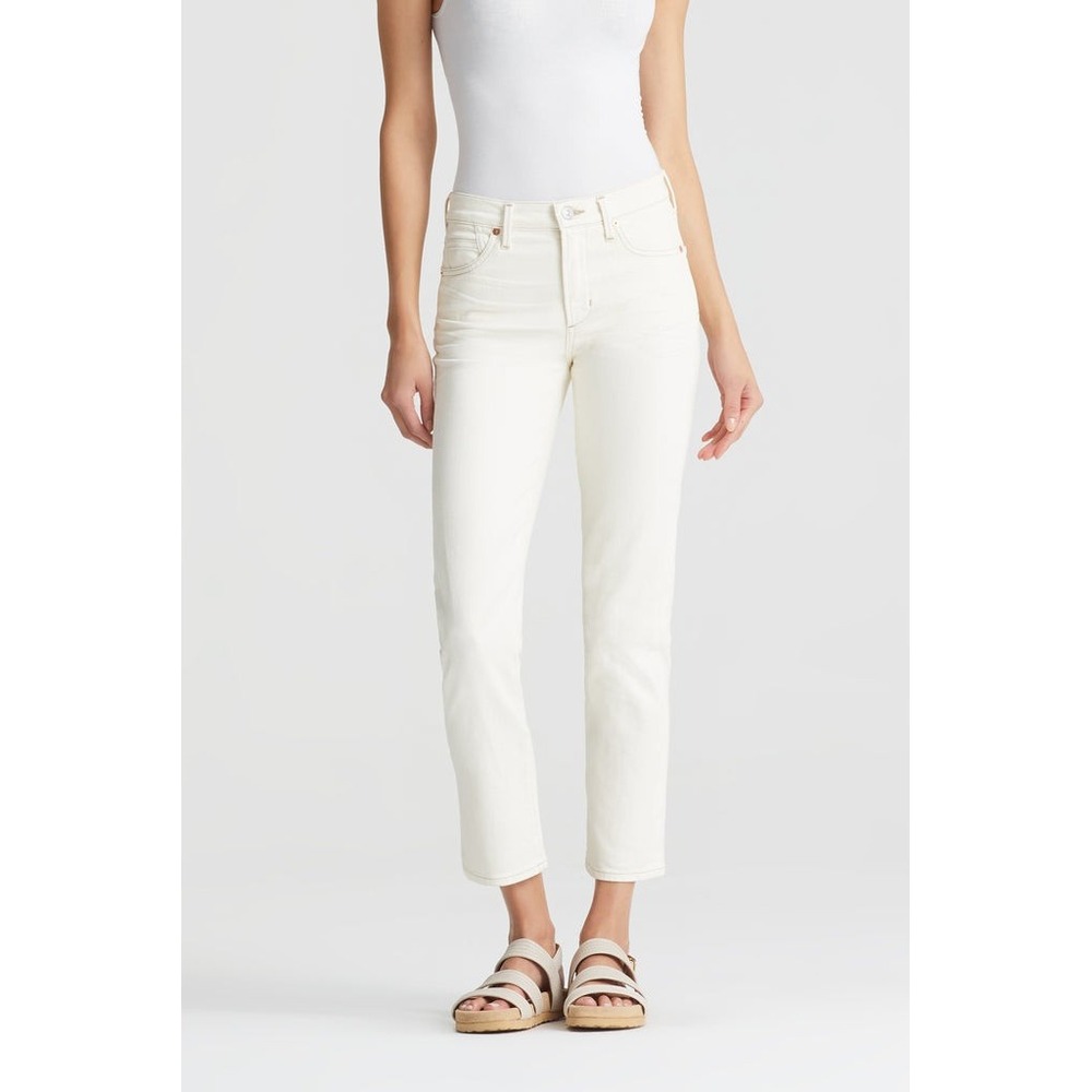 Citizens of Humanity Cara High Rise Cigarette Ankle Jeans White size 25